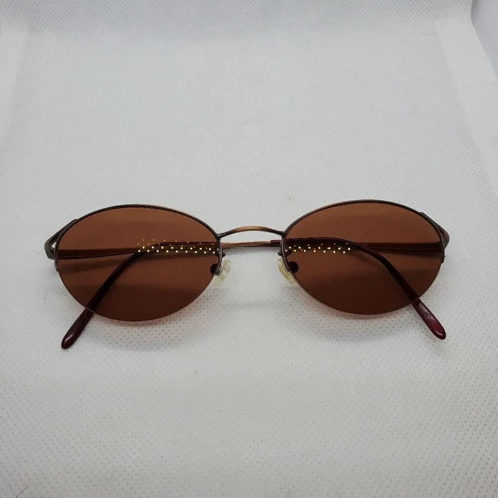 Calvin Klein Brown Prescription Sunglasses Frames, Case, & Cleaning Cloth
